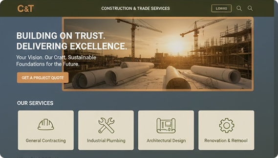 Construction showcase